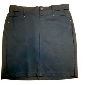 Liverpool Los Angeles Gia Glider Black Pull-On Skirt Women’s size 8